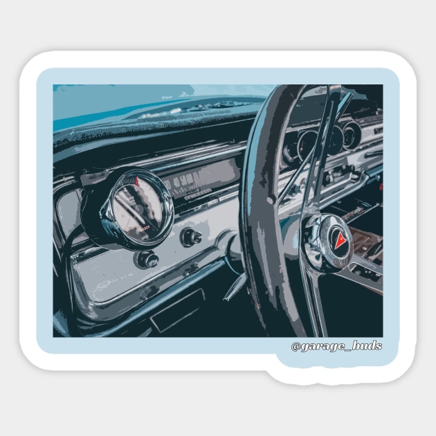 Vintage Car Sticker by Garage Buds